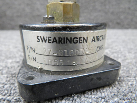 Swearingen 27-81007-3 Swearingen Hydraulic Pressure Indicator (Worn Mount)