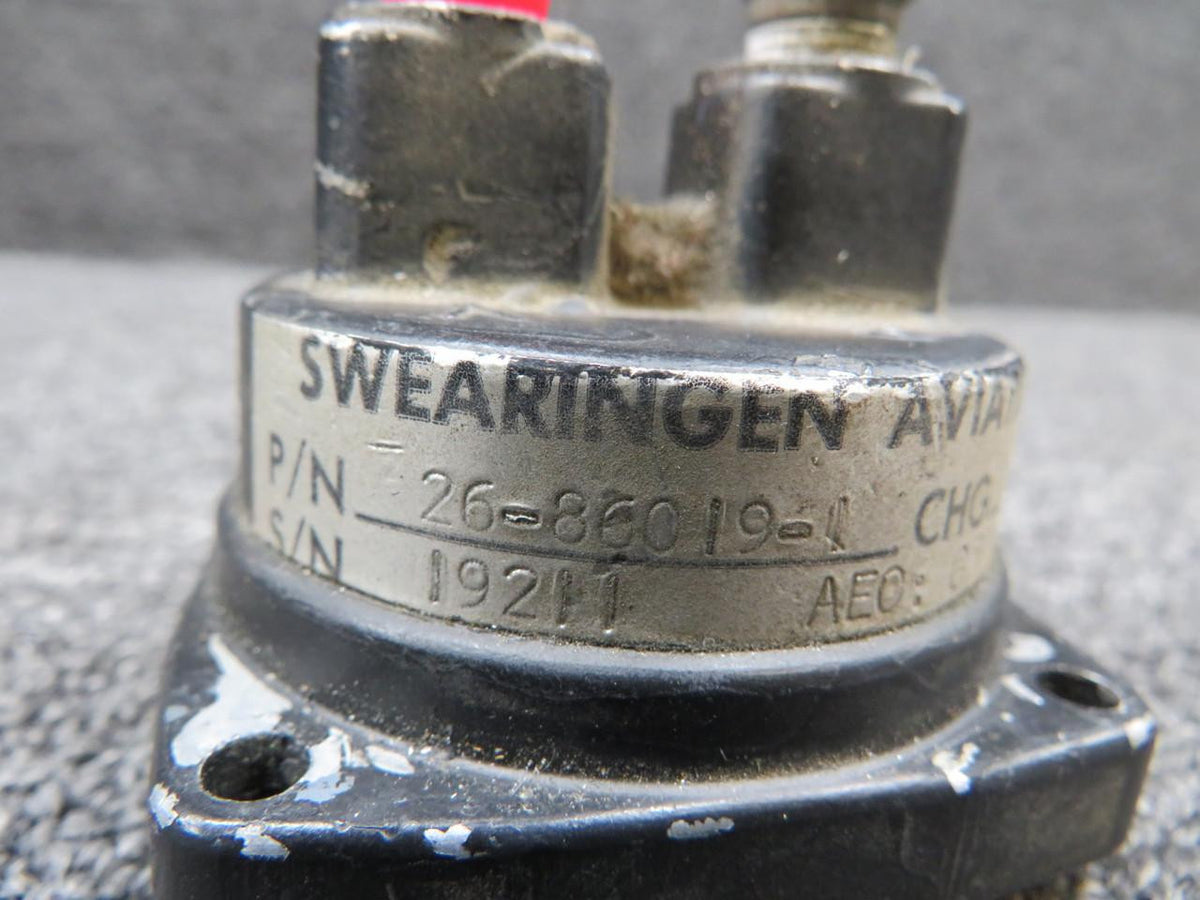 Swearingen 26-86019-1 Swearingen Vacuum Suction Indicator (Short Housing)