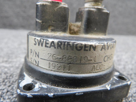 Swearingen 26-86019-1 Swearingen Vacuum Suction Indicator (Short Housing)