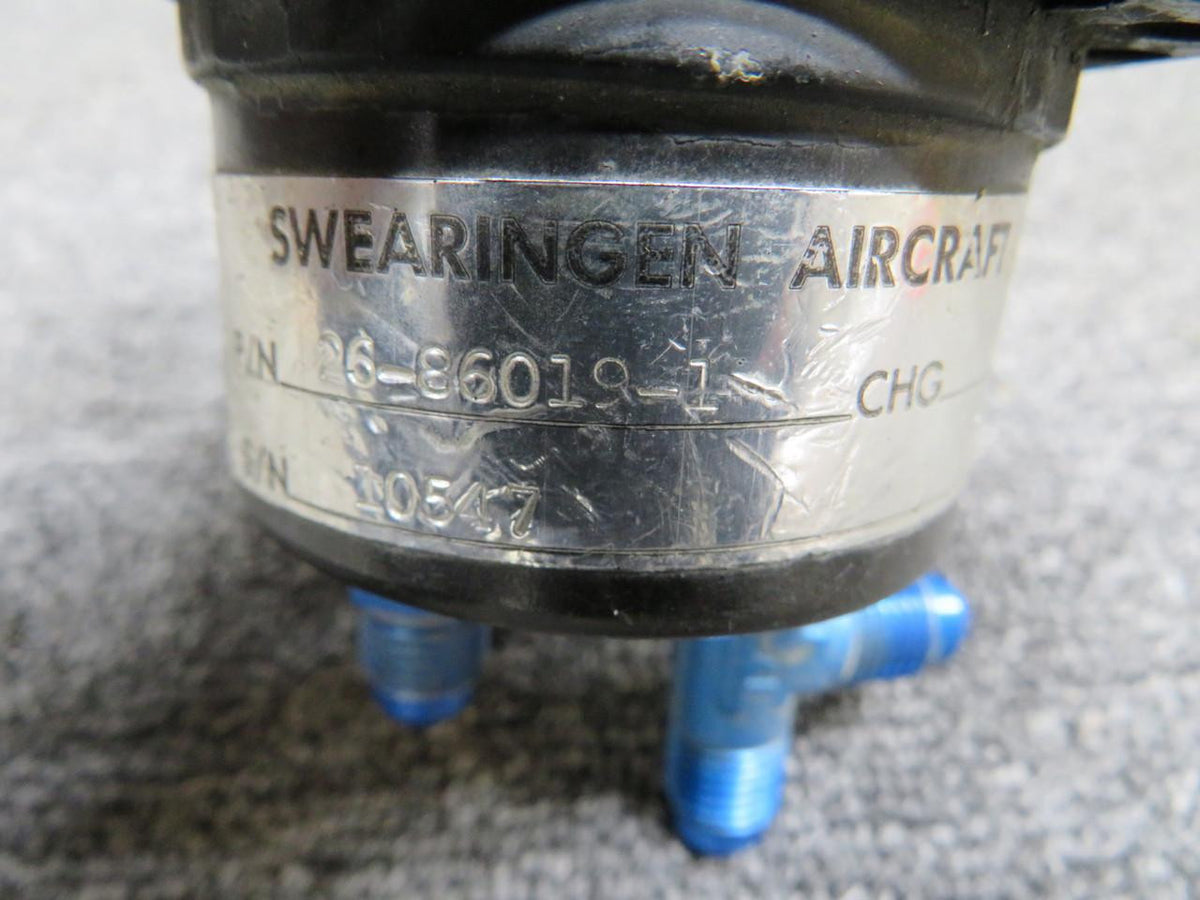 Swearingen AW-17-8-21-0 (Alt: 26-86019-1) US Gauge Suction Indicator (Chipped Mount)
