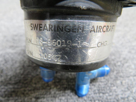 Swearingen AW-17-8-21-0 (Alt: 26-86019-1) US Gauge Suction Indicator (Chipped Mount)