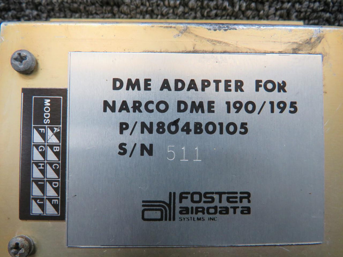 Foster 804B0105 Foster Airdata DME Adapter with Modifications
