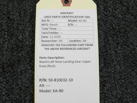 Beechcraft Parts 50-810032-10 Beechcraft KA-90 Nose Landing Gear Upper Knee (Rust)