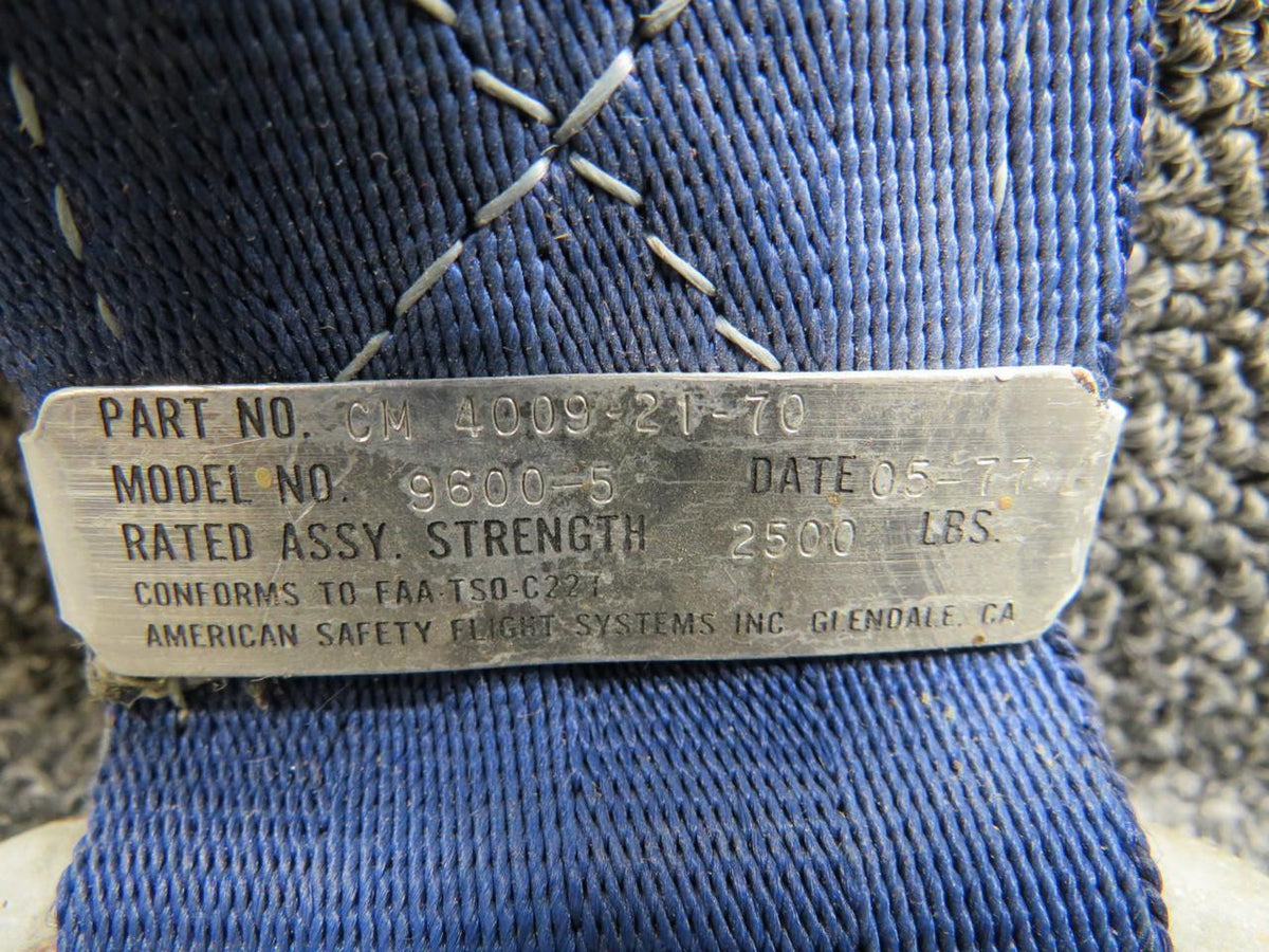 American Safety Corp. CM4009-21-70 American Safety 9600-5 Seat Belt Assembly (Worn)