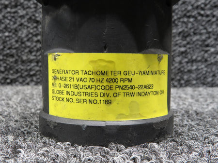 Globe Industries 25140-22A623 Globe Ind GEU-7-A Miniature Tachometer Generator (21V)