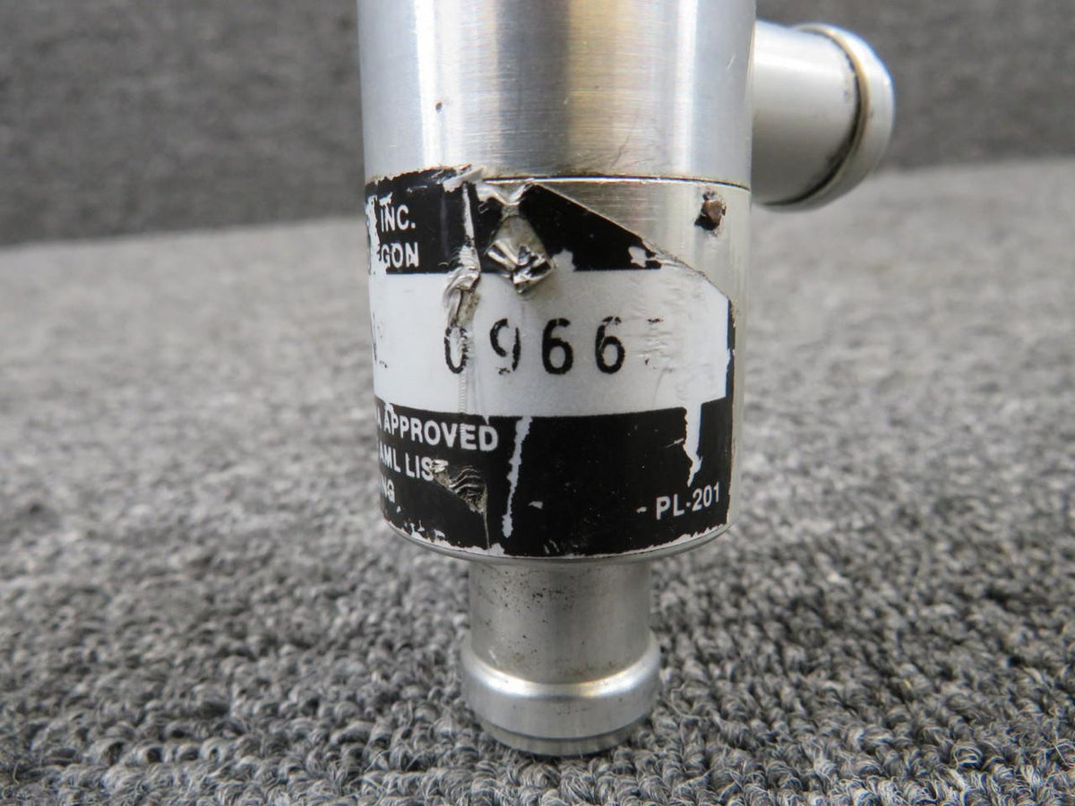 Precision Sensors 0966 (Alt: PL-201) Precision Flight Vacuum Check Valve Assembly