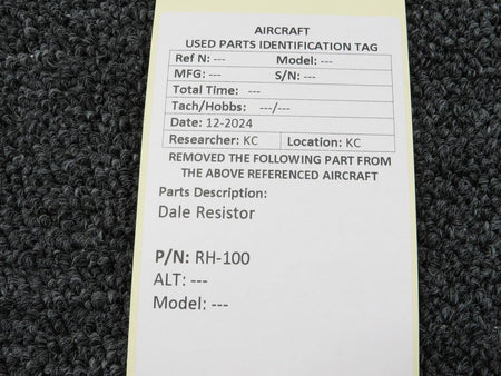 Dale RH-100 Dale Resistor (Watt: 100)