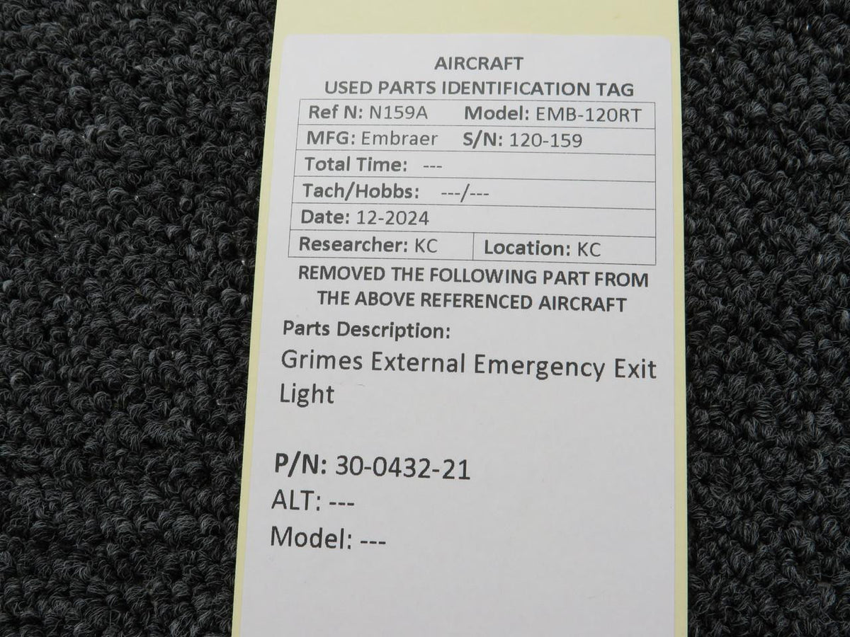 Grimes 30-0432-21 Grimes External Emergency Exit Light