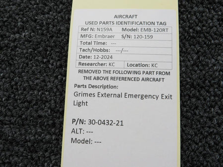 Grimes 30-0432-21 Grimes External Emergency Exit Light