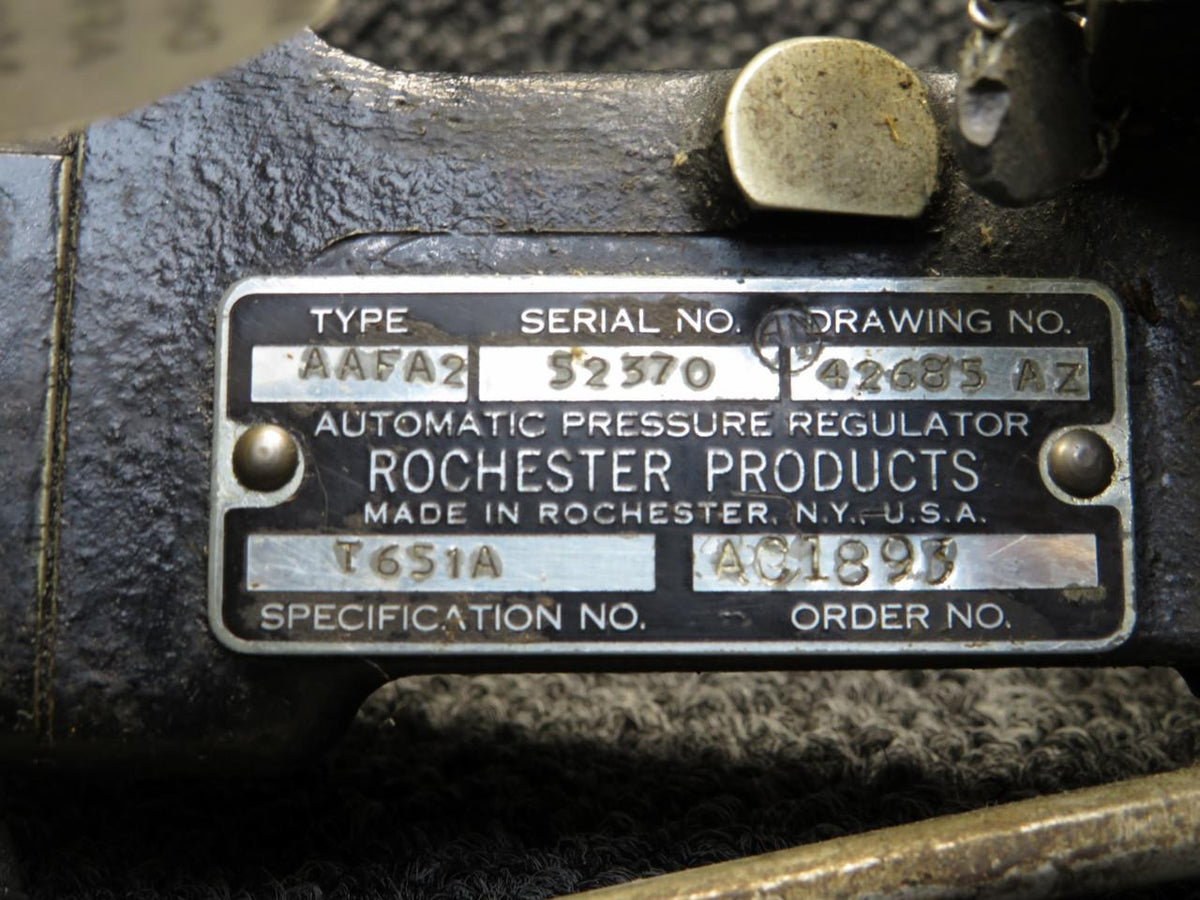 Rochester 42683-AZ Rochester AAFA2 Automatic Pressure Regulator