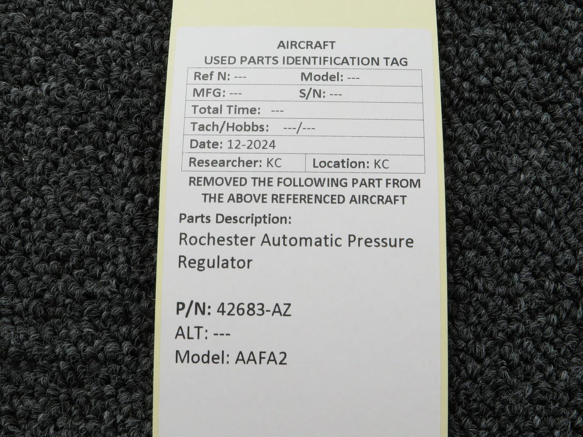 Rochester 42683-AZ Rochester AAFA2 Automatic Pressure Regulator
