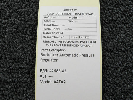 Rochester 42683-AZ Rochester AAFA2 Automatic Pressure Regulator