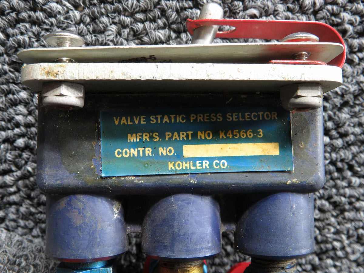 Kohler K4566-3 Kohler Static Pressure Selector Valve Unit