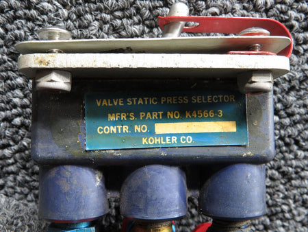 Kohler K4566-3 Kohler Static Pressure Selector Valve Unit