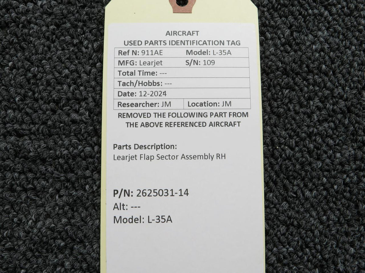 LearJet 2625031-14 Learjet L-35A Flap Sector Assembly RH