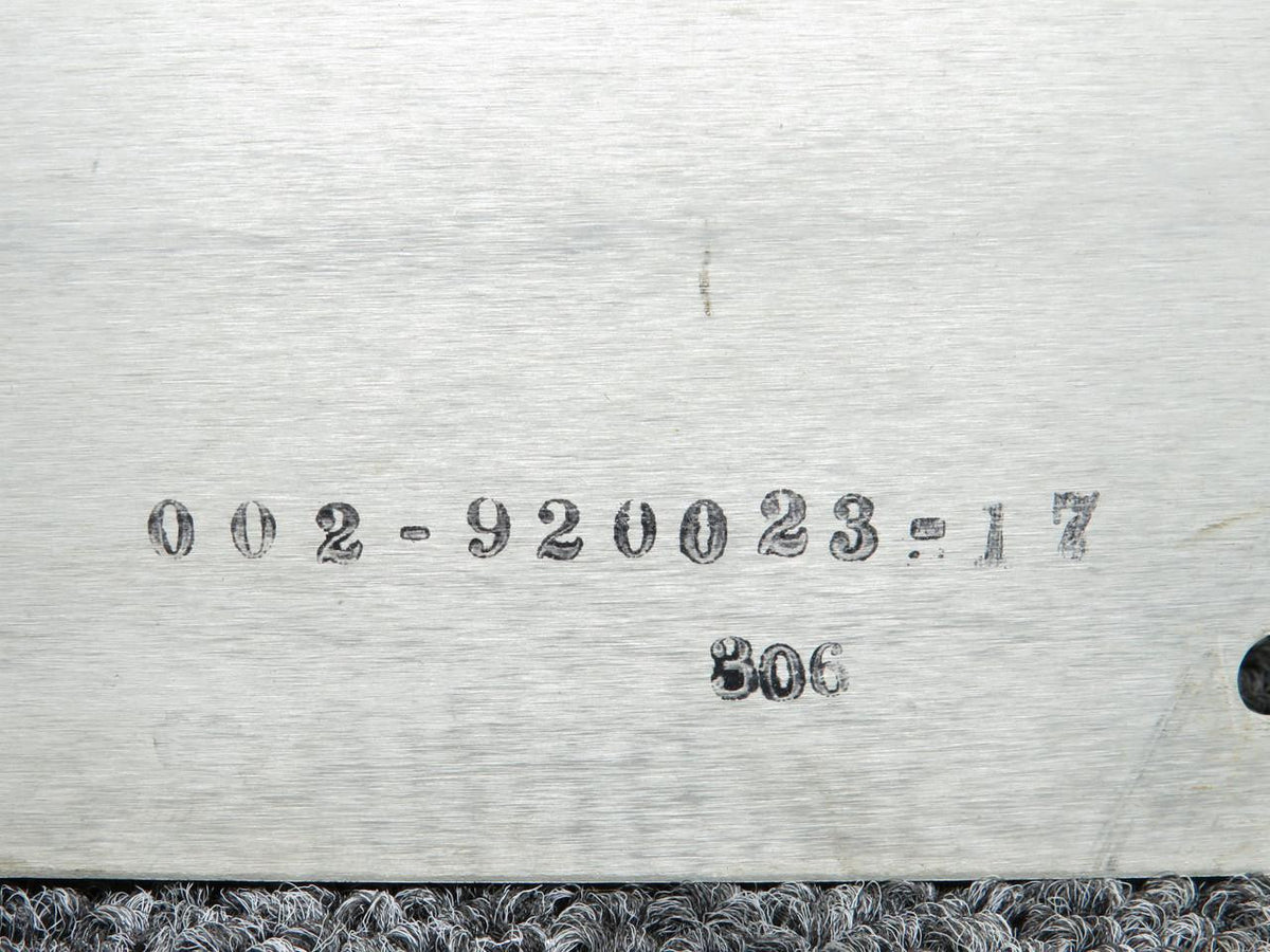 Beechcraft Parts 002-920023-17 Beech B55 Fuel Selector Plate