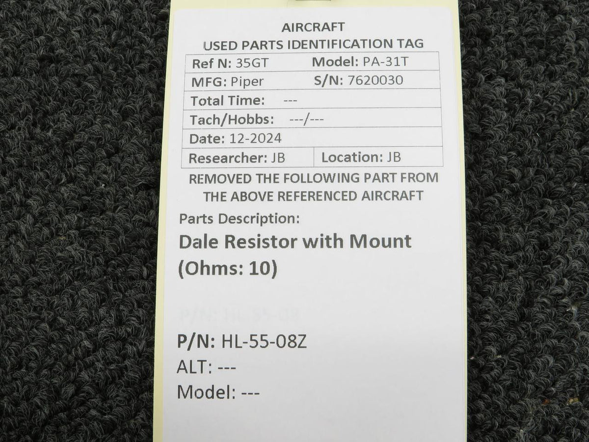 Dale HL-55-08Z Dale Resistor with Mount (Ohms: 10)