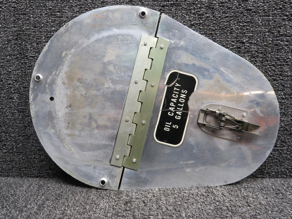 Cessna Aircraft Parts 0311242 Cessna 195B Oil Tank Access Door Assembly (Some Wear)