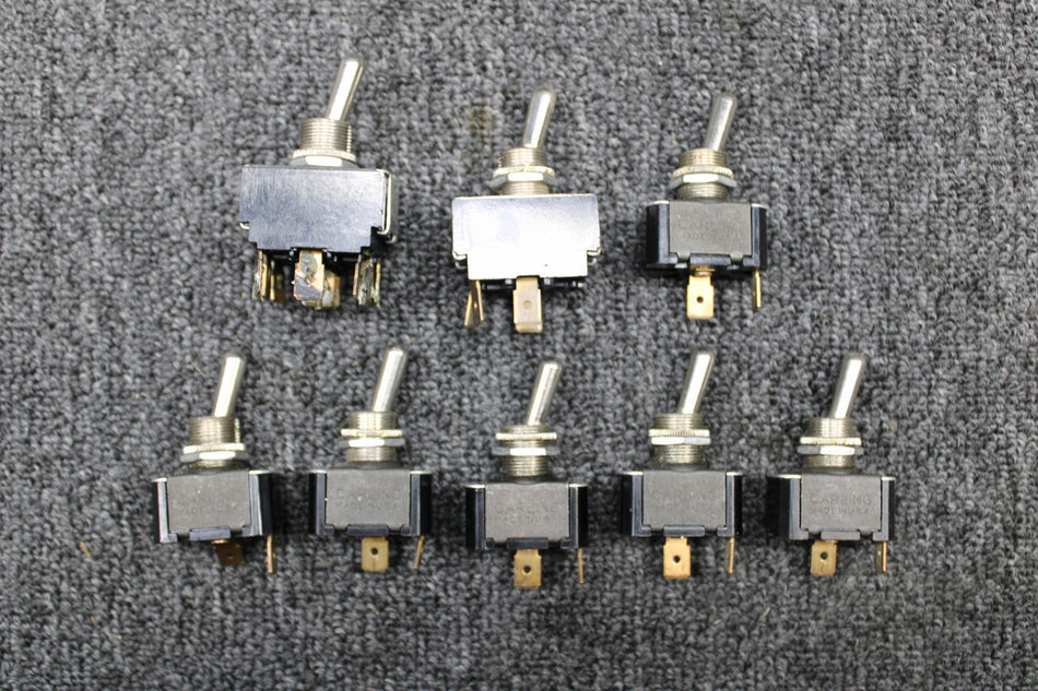Bellanca 17-30 Carling Toggle Switch Set of 8 (125, 250 VAC)