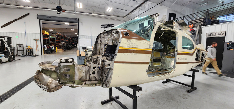 Cessna T210R Fuselage w Bill of Sale, Airworthiness, Data Tag, and Logs