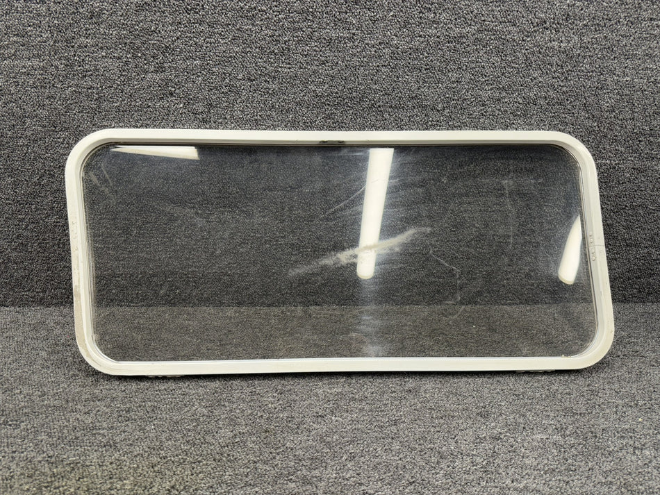 0711050-35 Cessna T210M Cabin Door Window Assembly LH with Half Hinge (Tinted)