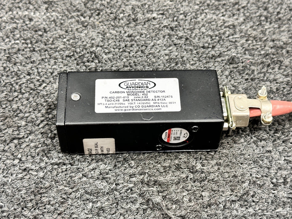 452-201-010 Guardian Avionics 452 Carbon Monoxide Detector Assembly (14, 28V)