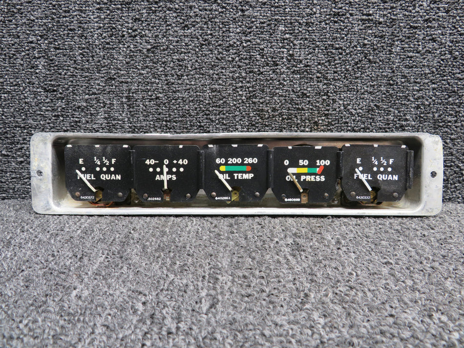169-380036-3 Beechcraft B23 Engine Gauge Cluster Assembly (Wear)