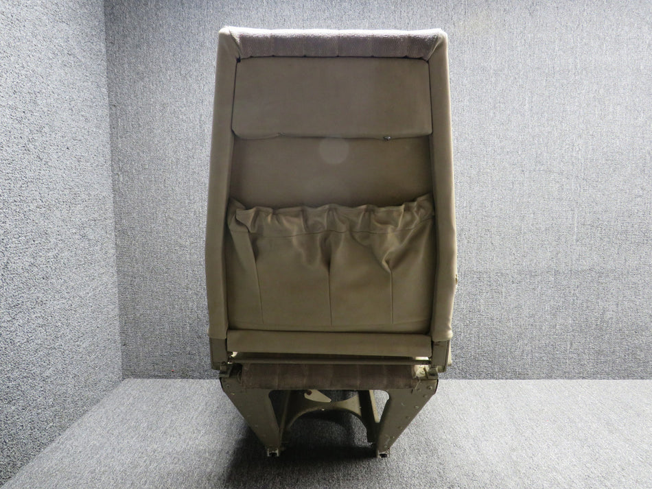169-534024-601 Beechcraft B23 Pilot Seat Assembly (Rails: 9”) (Worn, Rip)