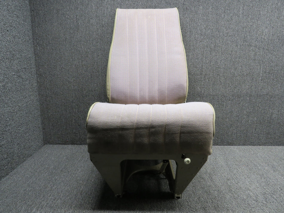 169-534024-601 Beechcraft B23 Pilot Seat Assembly (Rails: 9”) (Worn, Rip)
