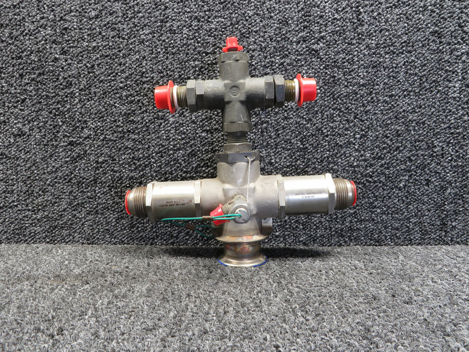 5514120-2, 85300 Cessna 501SP Pneumatic Fitting Assembly with Check Valves