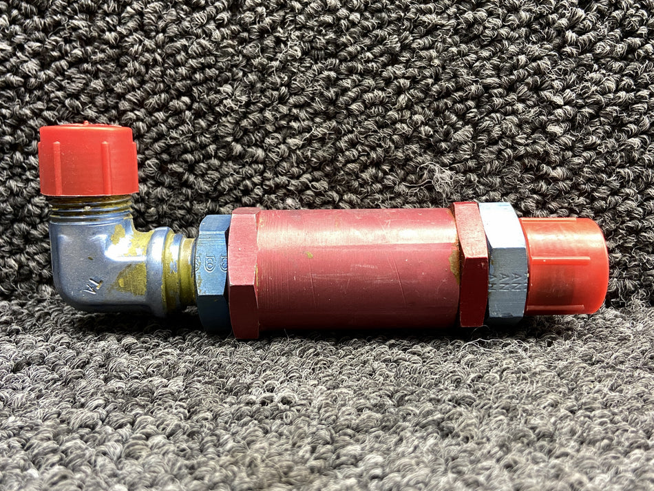 3171-00 (Use: 0870069-20) Dukes Fuel Check Valve w Angled Fitting