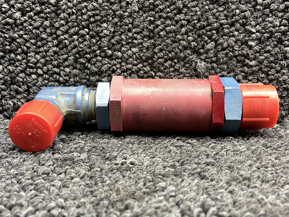 3171-00 (Use: 0870069-20) Dukes Fuel Check Valve w Angled Fitting