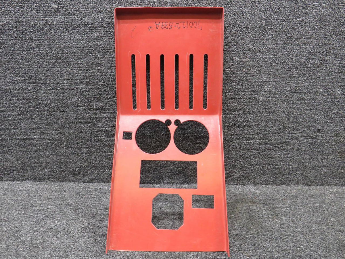 Piper Aircraft Parts 700122-541A Piper Aerostar Console Cover (Red) (Drill Holes)