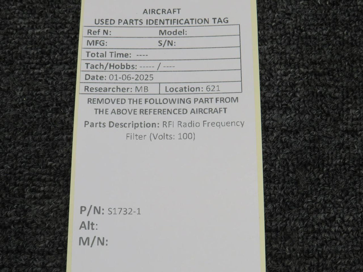 RFI S1732-1 RFI Radio Frequency Filter (Volts: 100)