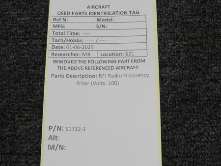 RFI S1732-1 RFI Radio Frequency Filter (Volts: 100)