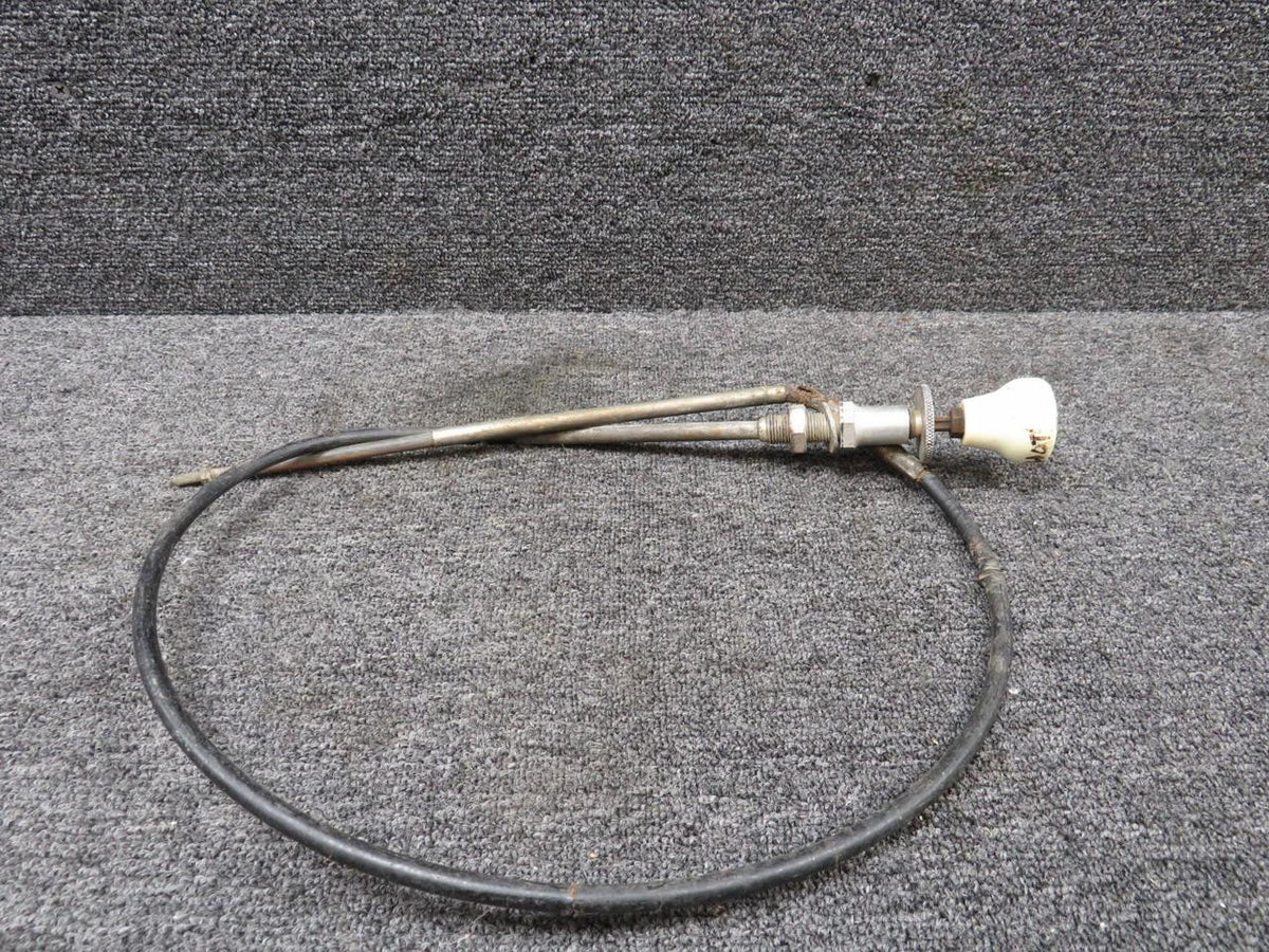 Cessna Aircraft Parts 0411091-1 Cessna 120 Throttle Control Cable (Length: 47.25)