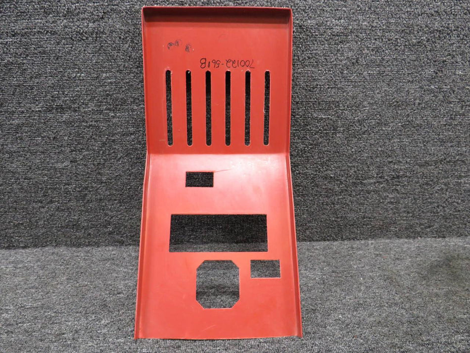 Piper Aircraft Parts 700122-535B Piper Aerostar Console Cover (Red) (Worn)