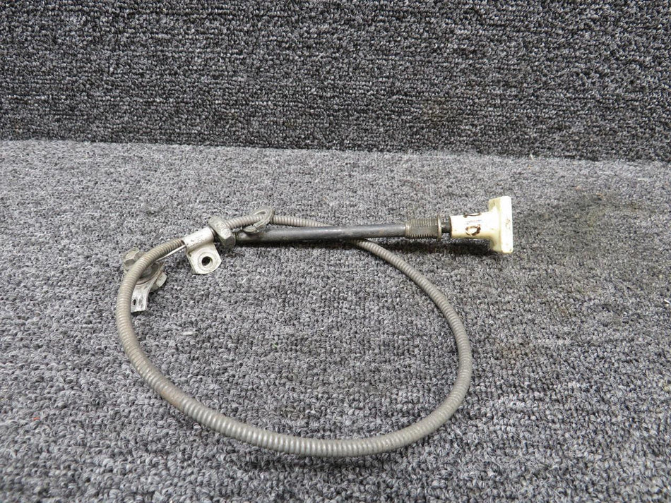 Cessna Aircraft Parts S1517-1 Cessna T210M Fuel Strainer Drain Control Cable Assembly (Length: 22”)