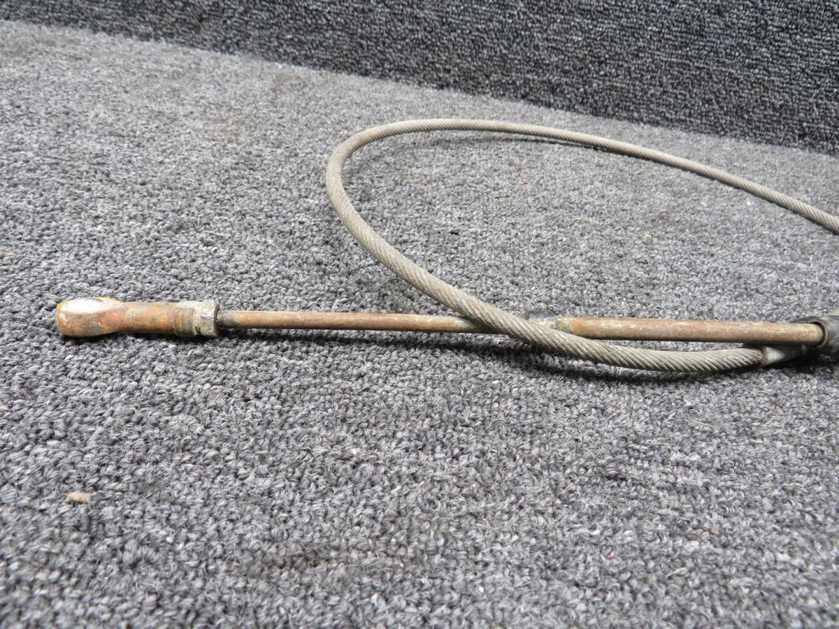 Piper Aircraft Parts 455-350 (Alt: PS50146-13-6) Piper PA28-151 Throttle Control Cable (L: 42.75”)