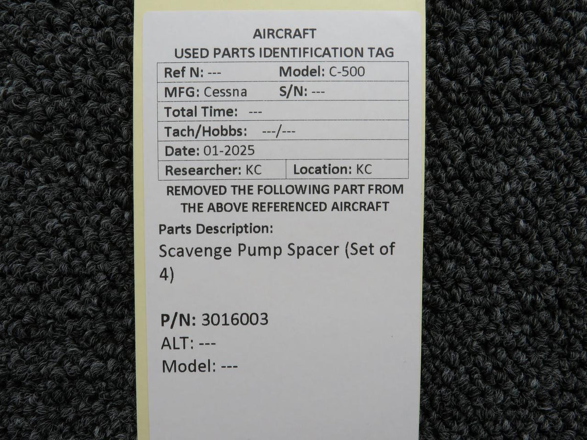 No Brand 3016003 Scavenge Pump Spacer (Set of 4)