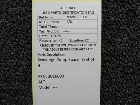 No Brand 3016003 Scavenge Pump Spacer (Set of 4)