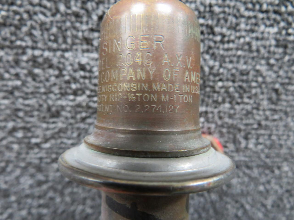 Cessna Aircraft Parts HE81213 Cessna 340 Bypass Valve Assembly (Light Corrosion)
