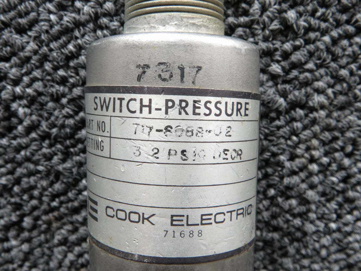 Cook Electric 717-6088-02 Cook Electric Pressure Switch Unit