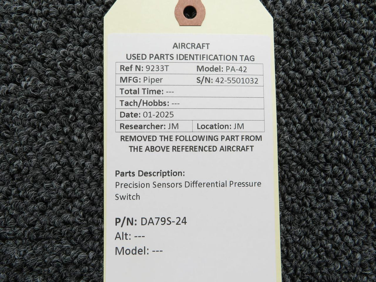 Precision Sensors DA79S-24 Precision Sensors Differential Pressure Switch