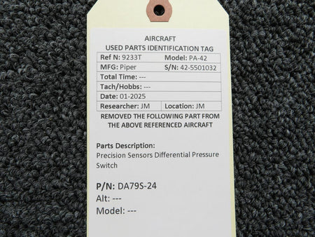 Precision Sensors DA79S-24 Precision Sensors Differential Pressure Switch