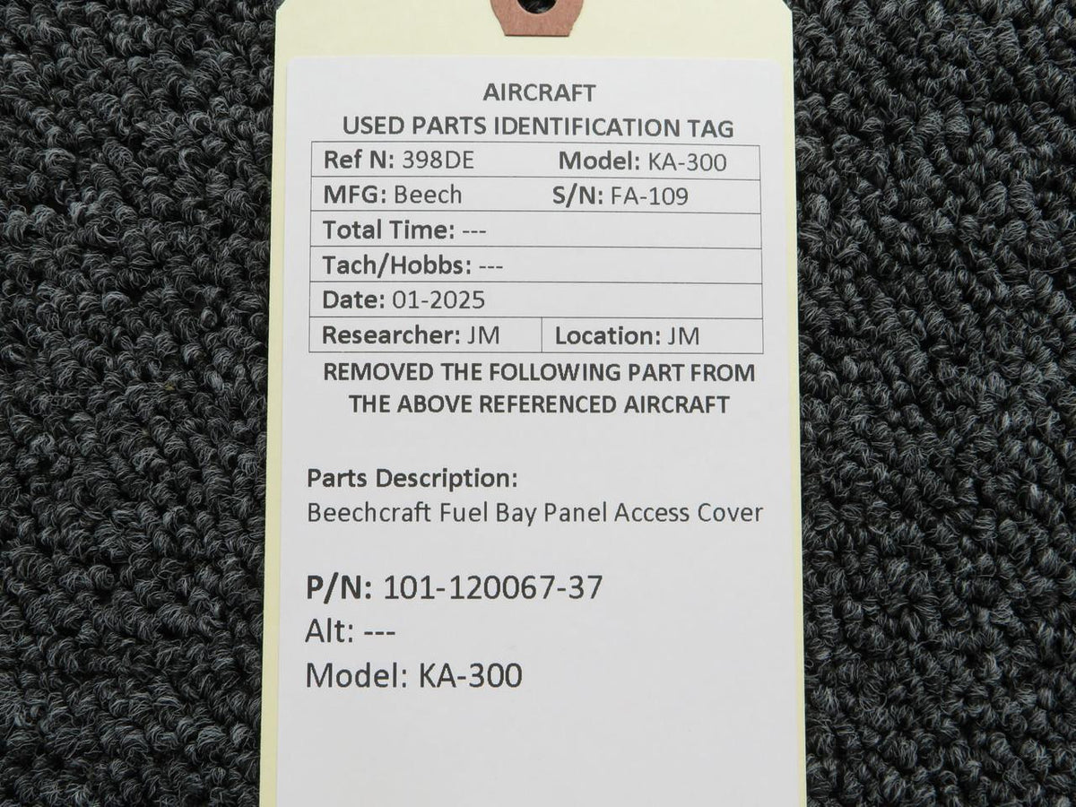 Beechcraft Parts 101-120067-37 Beechcraft KA-300 Fuel Bay Panel Access Cover