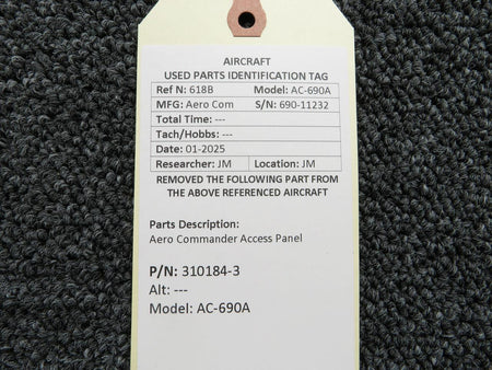 Aero Commander 310184-3 Aero Commander 690A Access Panel