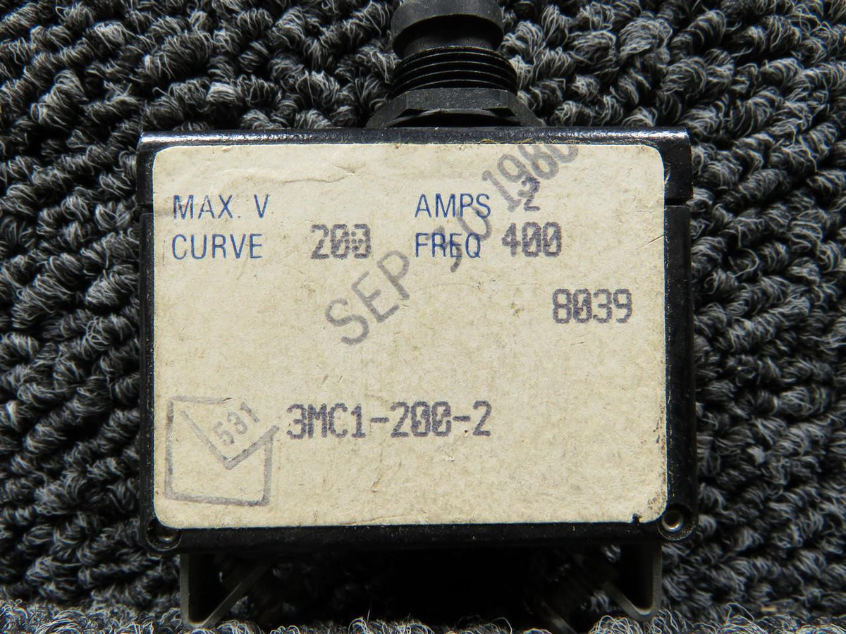 Klixon 3MC1-200-2 Klixon Circuit Breaker (2A)