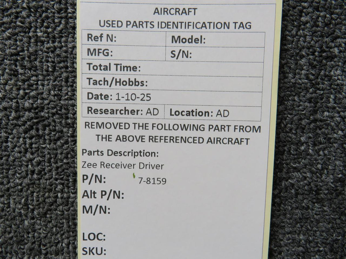 Zee Systems 7-8159 Zee Receiver Driver