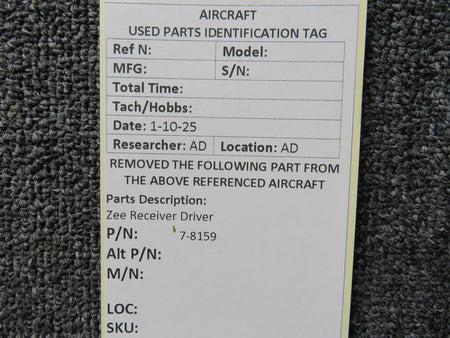 Zee Systems 7-8159 Zee Receiver Driver